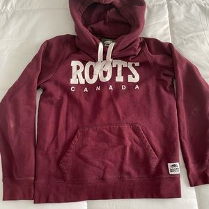 Roots burgundy hoodie